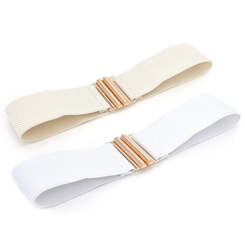 Stretchy Traditional Waist Chain Solid Color Belt for Women Prom Banquet Club Party Hot Girl Oversize Elegant Woven Belt