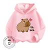 Capybara Cartoon Natural Cotton High Quality Niche Design Exquisite Details Feel Skin Friendly Children's Autumn Winter Hoodie