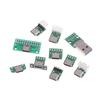 5 шт. Плата USB-адаптера TYPEC16P на клеммную колодку с контактами 2,54 Улучшенная версия с отверстиями для крепления