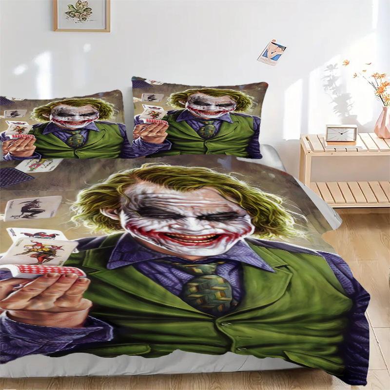 Joker'S Card Trick Print 3Pcs Bedding Setduvet Cover With 2 Bedropillowcase Home Birthday Gift
