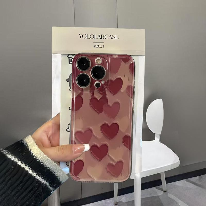 Love Phone Case For IPhone 17 16 15 14 Plus 13 12 11 Pro MAX 16E 17E 17Air Phone Cover Soft Coque Funda