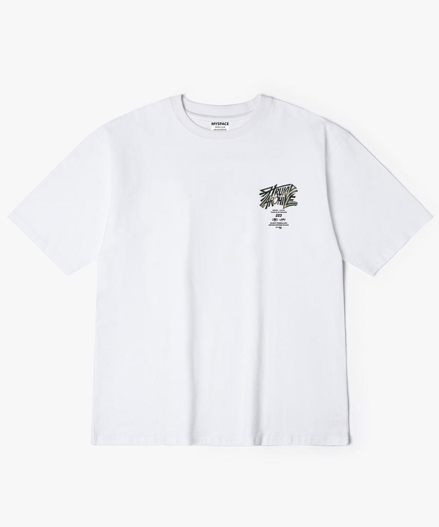 Hilukaakaibeu Кинетическая футболка с коротким рукавом с принтом на спине Multi Camo Logo