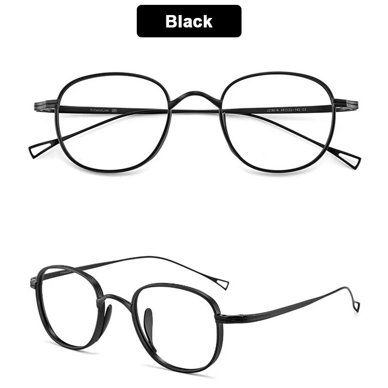 Japan Style Retro Design Glasses Pure Titanium Handmade Luxury Brand Replica Women Men Frame Photochromic Eyeglasses