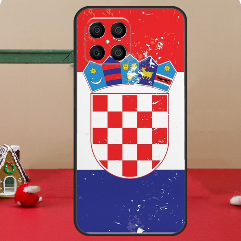 Чехол с флагом Хорватии для Honor Magic 6 7 8 Pro Honor 400 200 70 90 Lite X8c X8b X9a X9b X9c X9d Win RT Чехол
