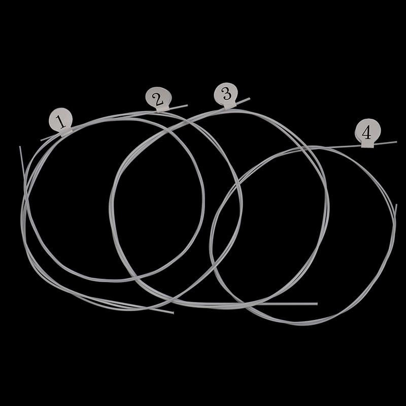 4 шт./набор струн для укулеле Белый нейлон U105 Строй A E C G Струна для укулеле