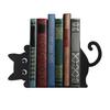 Metal Animal Bookends Black Cat/Reindeer/Dragon Book Ends for Home Office Bookshelf Desk Decor Cute Book Stopper Gifts for Women