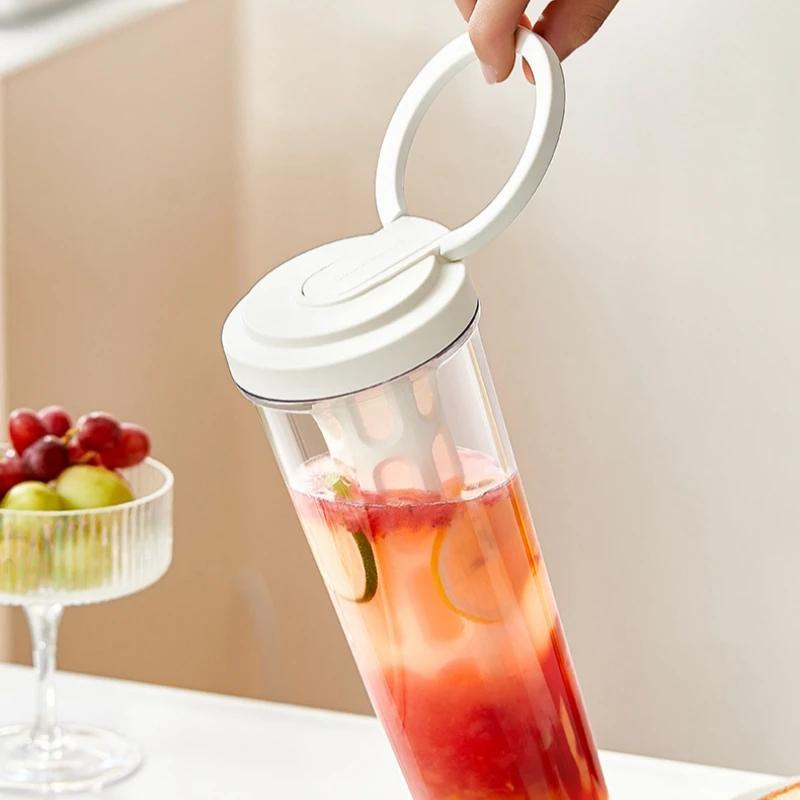 1 л ручная кофеварка холодного заваривания с ручкой бутылка для воды большой емкости летняя портативная посуда для соков, чая, фруктов, кофеварка