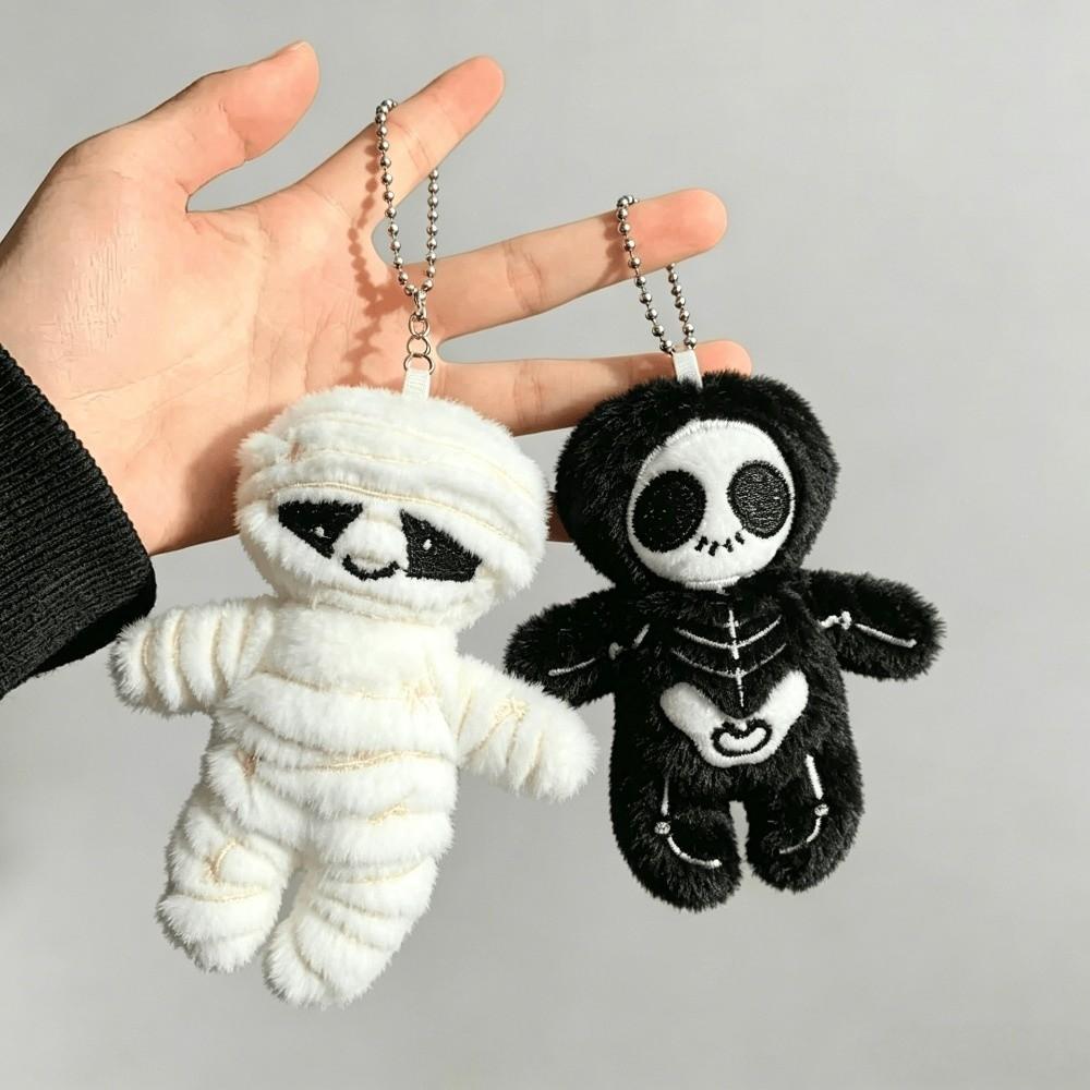 Skeleton Halloween Plush Keychain Skull Key Hanging Funny Bag Pendant Bag Decoration