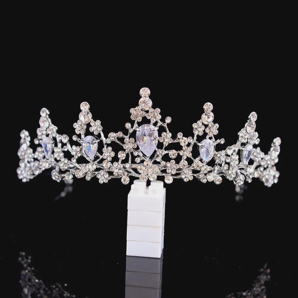 Роскошная циркониевая повязка на голову: Корона для невесты, дня рождения и взрослого подарка – элегантный, универсальный головной убор и аксессуар для волос