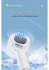Mini Transparent LED Display Rechargeable Handheld Electric Fan - Portable, High-Speed Outdoor Use