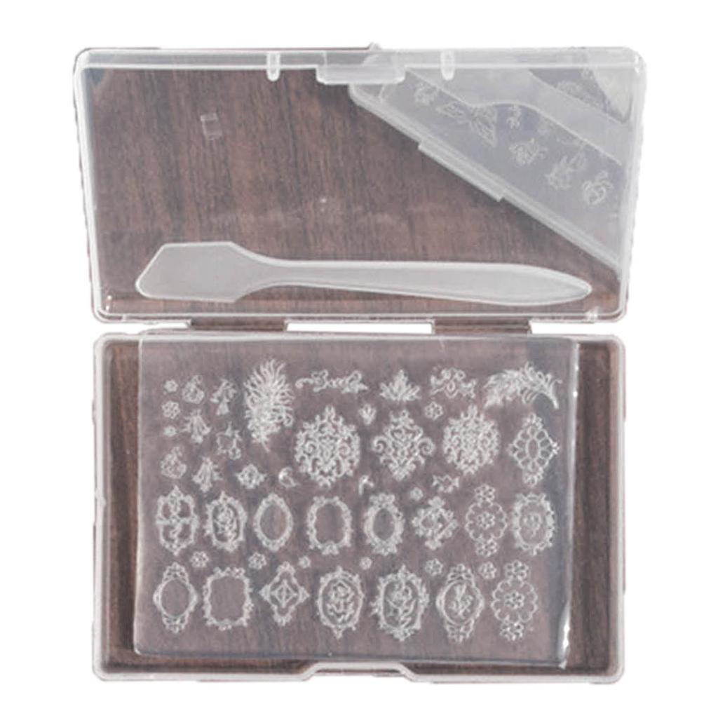 Ультратонкая силиконовая форма для дизайна ногтей, прозрачная пластина для штамповки, трафареты для ногтей, инструменты для маникюра своими руками