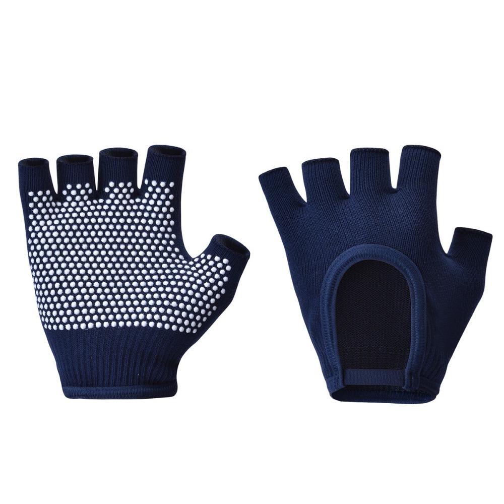 Breathable Half Finger Yoga Antislip Gloves Half Finger Pilates Sports Fishing Gloves Unisex