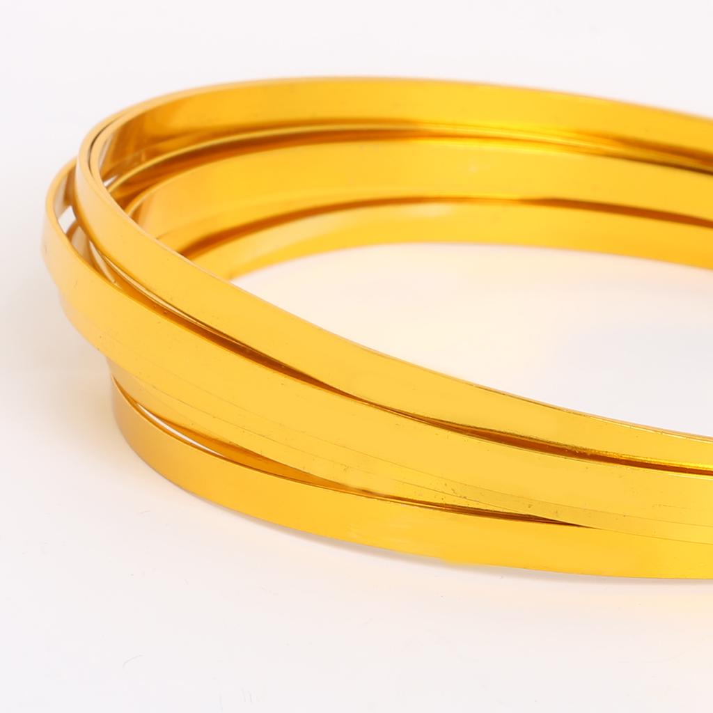 3 метра/лот, плоская алюминиевая проволока 5 мм x 1 мм для DIY ювелирных изделий, резьба для изготовления ремесел