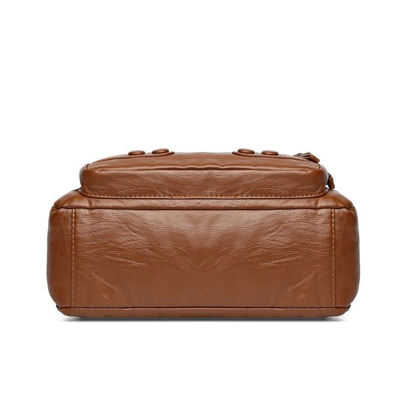 Сумка для среднего и пожилого возраста, женская сумка через плечо из мягкой кожи, большая вместительная сумка через плечо, материнская сумка