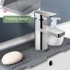Faucet Mat Anti-splash Silicone Sink Mat Reusable Drainage Pad Anti-Slip Faucet Drip Catcher Tray for Home Kitchen Countertop
