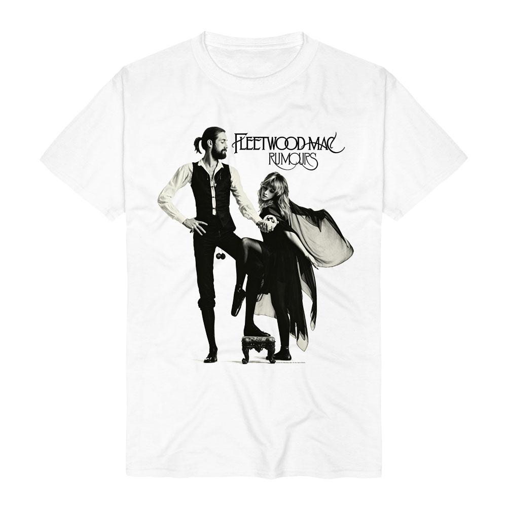 Fleetwood Mac Rumours T-Shirt Vintage Rock Bohemian and Gypsy Punk Tee Black and White Art Tshirt Cotton Women Men Tops