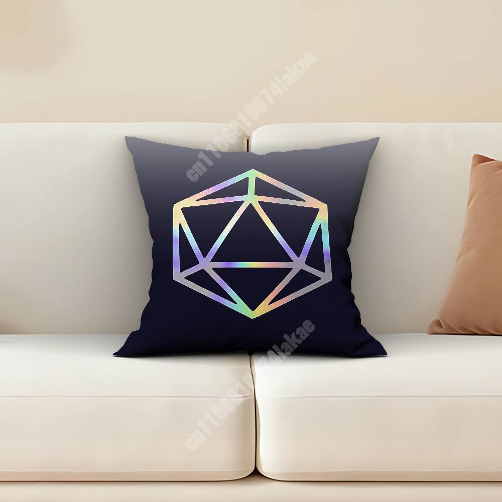 Casino Dice Chip Bet Wager Pillow Cover Sofa Couch Cushion Case Home Living Room Decoration