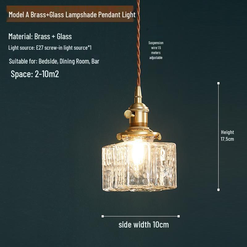 Японский ретро трехрожковый стеклянный подвесной светильник для ресторана, кафе, бара или прихожей дома