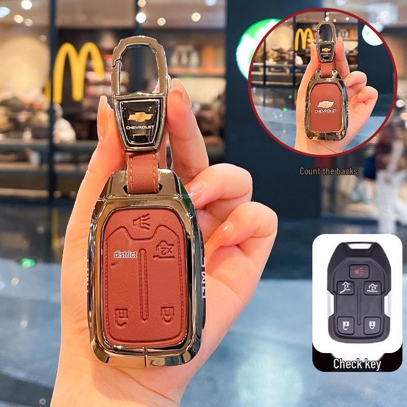 Чехол для ключей Chevrolet K5 Trax Cruze - Звезда Milesuo Металлическая пряжка Оболочка с полным покрытием
