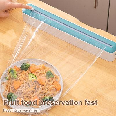 Диспенсер для пищевой пленки Yousheng с резаком-слайдером 2-в-1, держатель для пластиковой пленки, оловянная фольга для кухни, инновационный резак и диспенсер для пищевой пленки