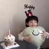 Корейская красная корона - войлочная шляпа на день рождения для детей - Декорация и реквизит для фото на вечеринку по случаю первого дня рождения мальчиков и девочек