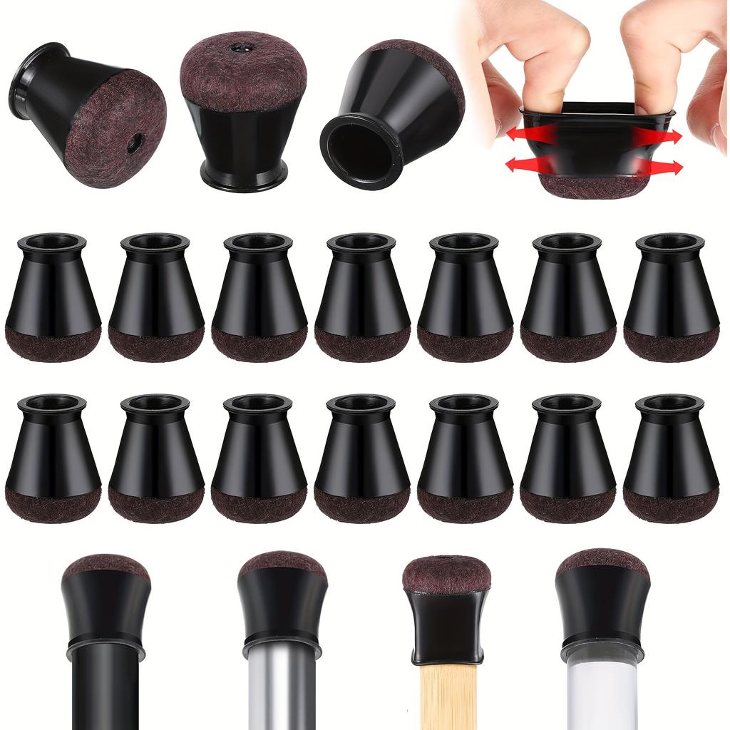 Non-Slip Chair Leg Pads, Full Floor Protection, Easy to Apply (20 Pcs)