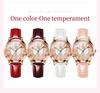 OLEVS Women's Quartz Watch Sparkling Diamond Quicksand Dial Rose Gold Case Pink Leather Band 22cm Waterproof Gift