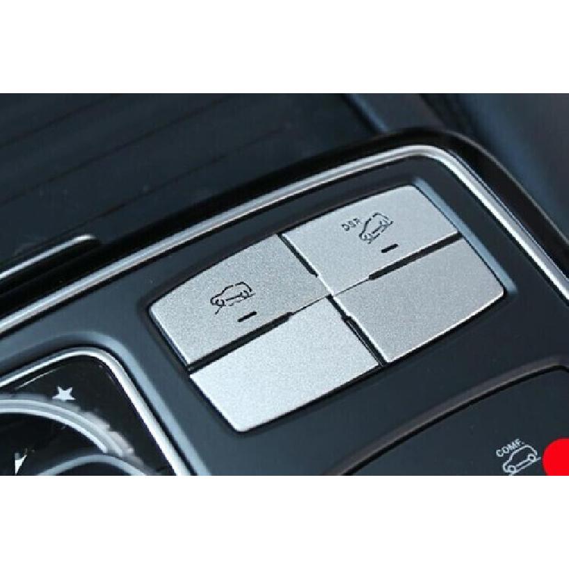 Suspension Adjustment Button Trim Fit For Benz GL ML Silver Aluminum 2012-2016