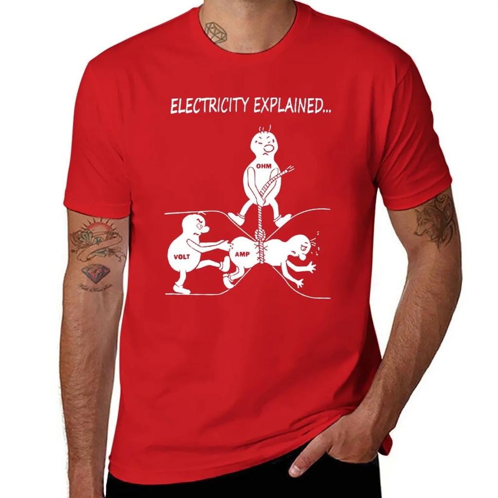New Funny Physics T Shirt Giftelectricity Explain For Unisex Unisex Tshirt Summer Top Sweat Shirt Unisex T Shirts