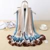 New Four Seasons Available New Silk Large Size Thin Outer Wear Neck Protection Scarf Sunscreen Warm Beach Towel For Women