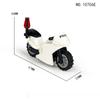 10706E White Motorcycle Police Cars Patrol On Guard for Children Building Toy Blocks