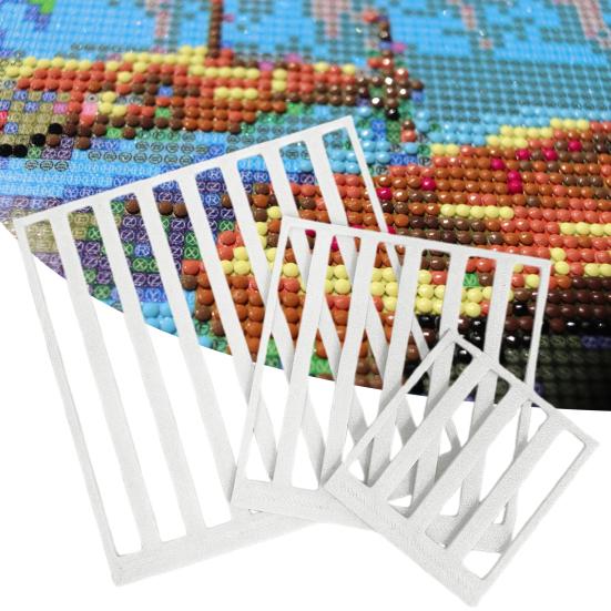 3 шт. Инструмент-линейка для рисования стразами Сделай сам Шаблон-квадрат для искусства стразами Инструмент для выравнивания Аксессуары-гиды для рисования стразами Подарок для энтузиастов