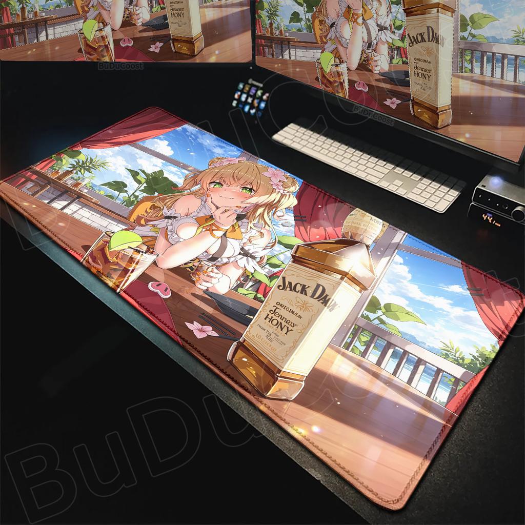 Hololive Kawaii Girl Momosuzu Nene Mousepad Large Laptop Office Rubber Cabinet Desktop Carpet XXL Non-slip Computer Keyboard Mat