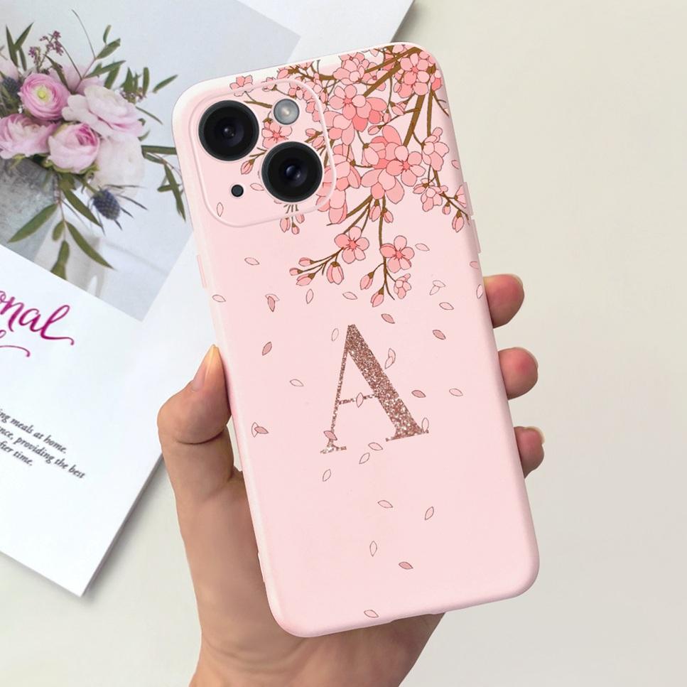 For Apple iPhone 15 15Pro 5G Case Fashion Letter Flower Luxury Crown Soft Silicone Cover For iPhone15+ 15Plus 15 Pro Max Bumper