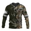 Boar Hunter Men's Hoodie Animal Hunting Camo Tattoo Pullover Harajuku Casual ELK Hunte Sweatshirts 3D Printed Oversized Clothing