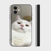 Милый Чехол для Телефона с Кошкой Для IPhone 17 Air 16 15 14 13 Pro Max 11 12 Черный Силиконовый Чехол