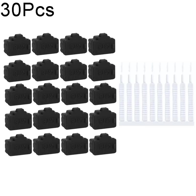RJ45 Anti Dust Cover Cap Protector Plug Silicone Stopper for Computer Router Switch Female Port RJ45 Dustplugs Ethernet Hub Port2