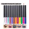 12 Цветной Матовый Жидкий Набор Макияжа Глаз Жидкая Цветная Подводка Водонепроницаемая Стойкая Не размазывающаяся