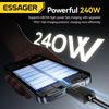 Essager Кабель Type-C 240 Вт для сверхбыстрой зарядки 100 Вт для быстрой зарядки Кабель для передачи данных из нержавеющей стали 5 А для Macbook iPad iPone 16 15 Pro Max