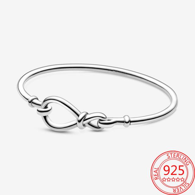 Оригинальный бренд 925 пробы стерлингового серебра момент браслет классический жесткий в форме сердца пряжка браслет девушка сделай сам браслет с подвесками ювелирные изделия подарок