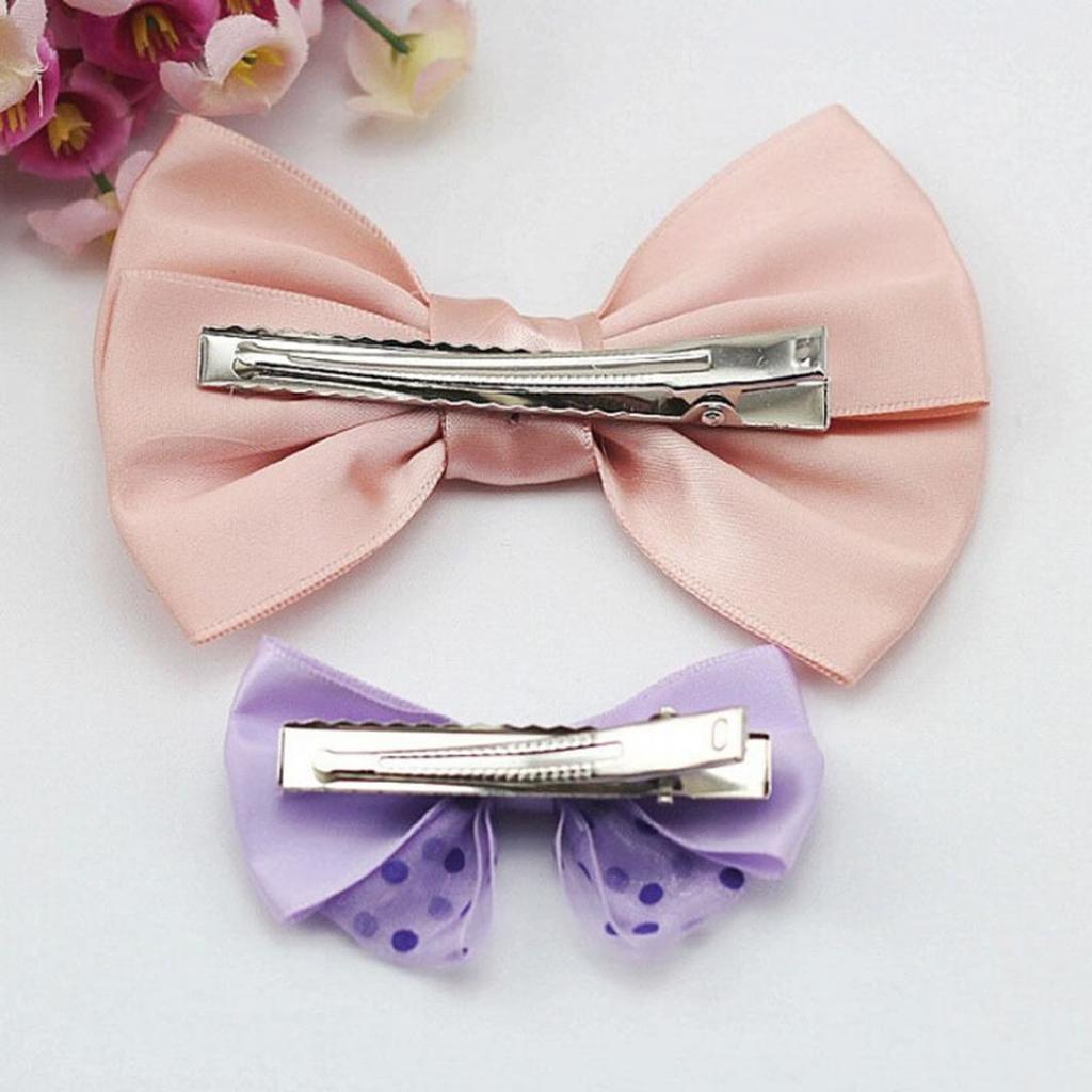 Alligator Clips Hairpin Flat Metal Fashion Handicrafts 20Pcs Barrette Hair Accessories Hair Clip Single Prong DIY Bows Handmade