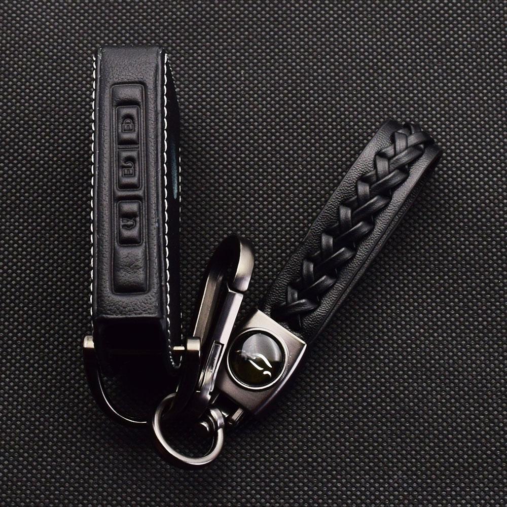 Кожаный чехол для ключей от машины, защитная крышка, держатель для ключей, аксессуары для Mazda 3 6 Sedan CX-30 CX-5 CX-9 MX-5 CX5 CX-7 CX7 CX9 MX5 MIATA