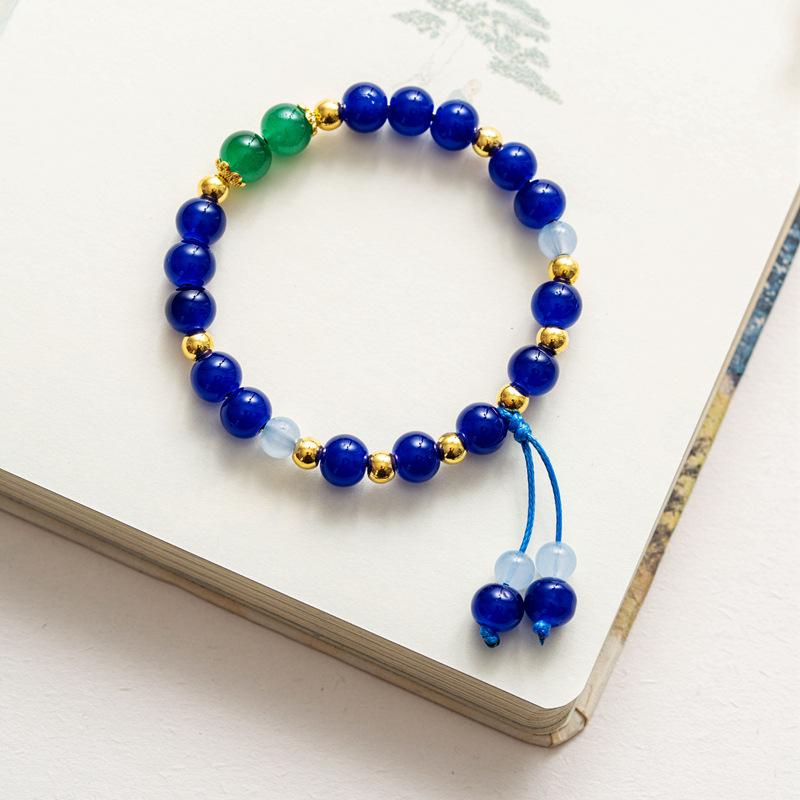 10 мм керамические украшения конфетного цвета полный браслет из бусин эластичный браслет в старинном стиле