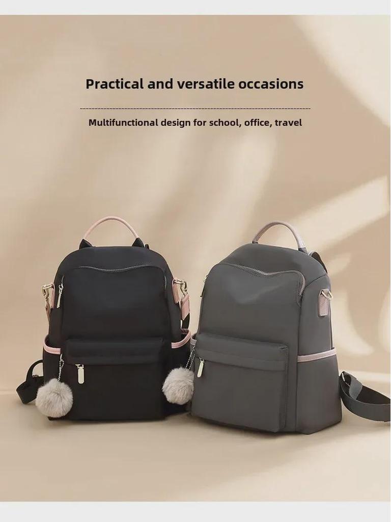 Women's Anti-Theft Oxford Canvas Backpack - 2025 Korean Fashion Trend, Stylish Travel Bag