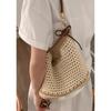 Полая плетеная сумка женская летняя новая соломенная сумка большой вместимости на плечо через плечо для приморского отдыха пляжная сумка