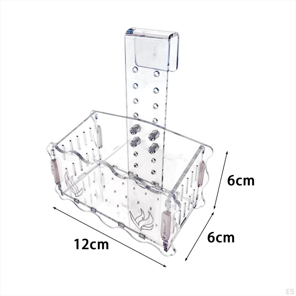 Aquarium Plant Cup Holder Fish Tank Decoration Stand Container Transparent Aquatic