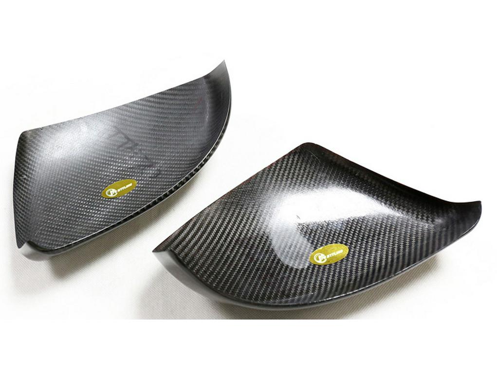 Highly Popular Dry Carbon Fiber Stick-on Mirror Covers for Jaguar F-PACE and E-PACE.