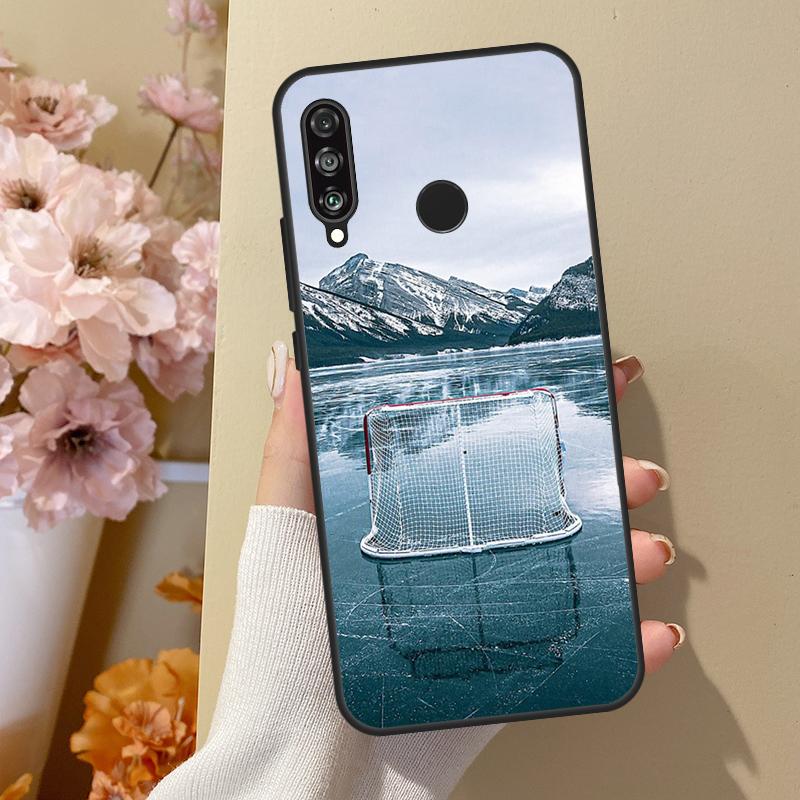 Спортивный чехол для Huawei Nova 10 SE 9 3i 7i 8i 11i 12i Y73 Y90 Y70 Y72 Y61 Y91 P60 Pro P40 P30 Lite с изображением катка для хоккея