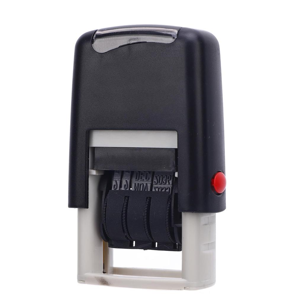 Date Stamp 25x2.8mm English Date Clear Imprint Quick Drying Adjustable Self Inking Stamp