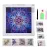 Handmade Diamond Painting Mandala Flower DIY Stereo Feeling Rhinestone Diamond Drawing Painting